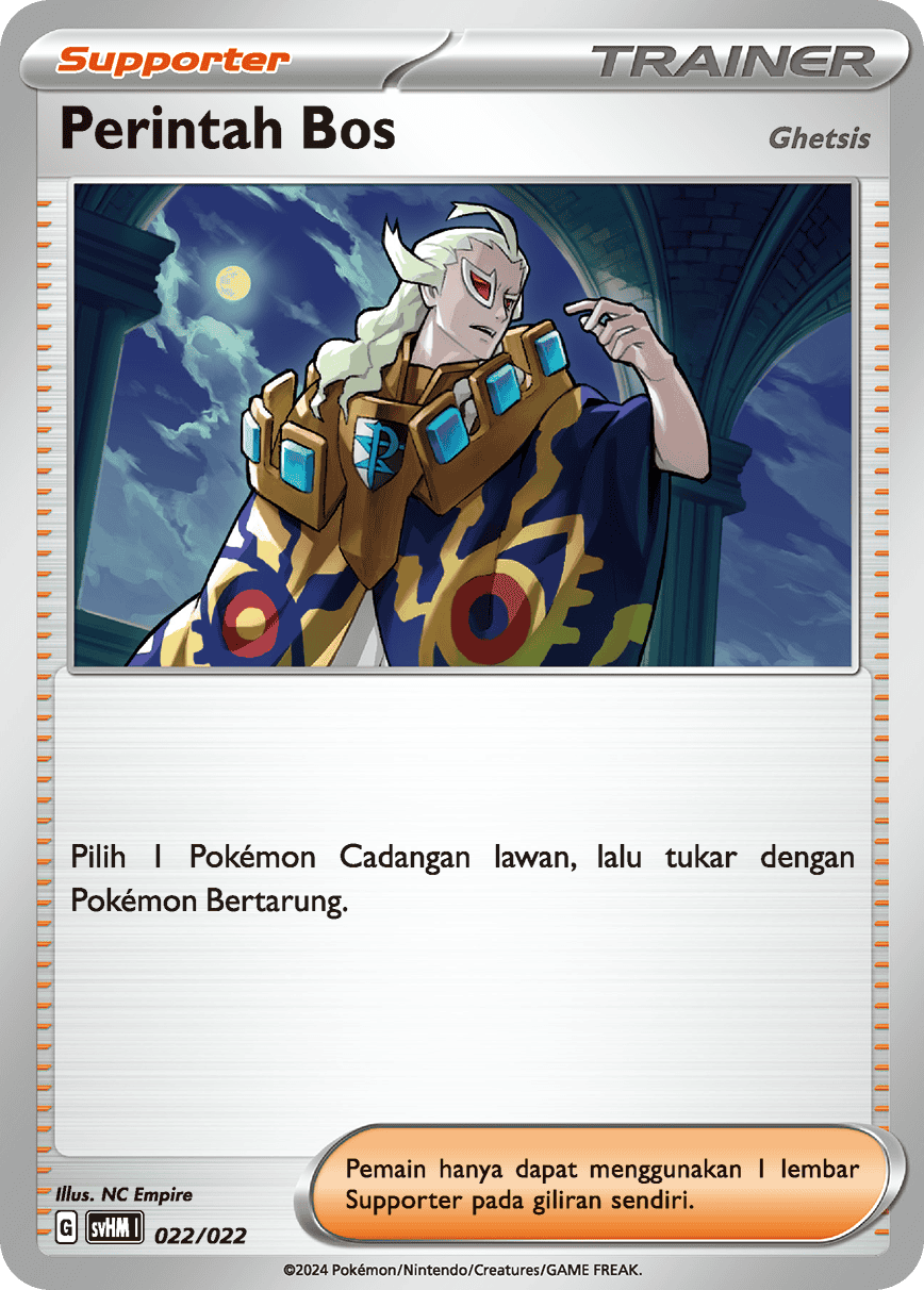 Perintah Bos (Ghetsis) 022 — Miraidon ex Futur (Indonesian Pokémon TCG card)