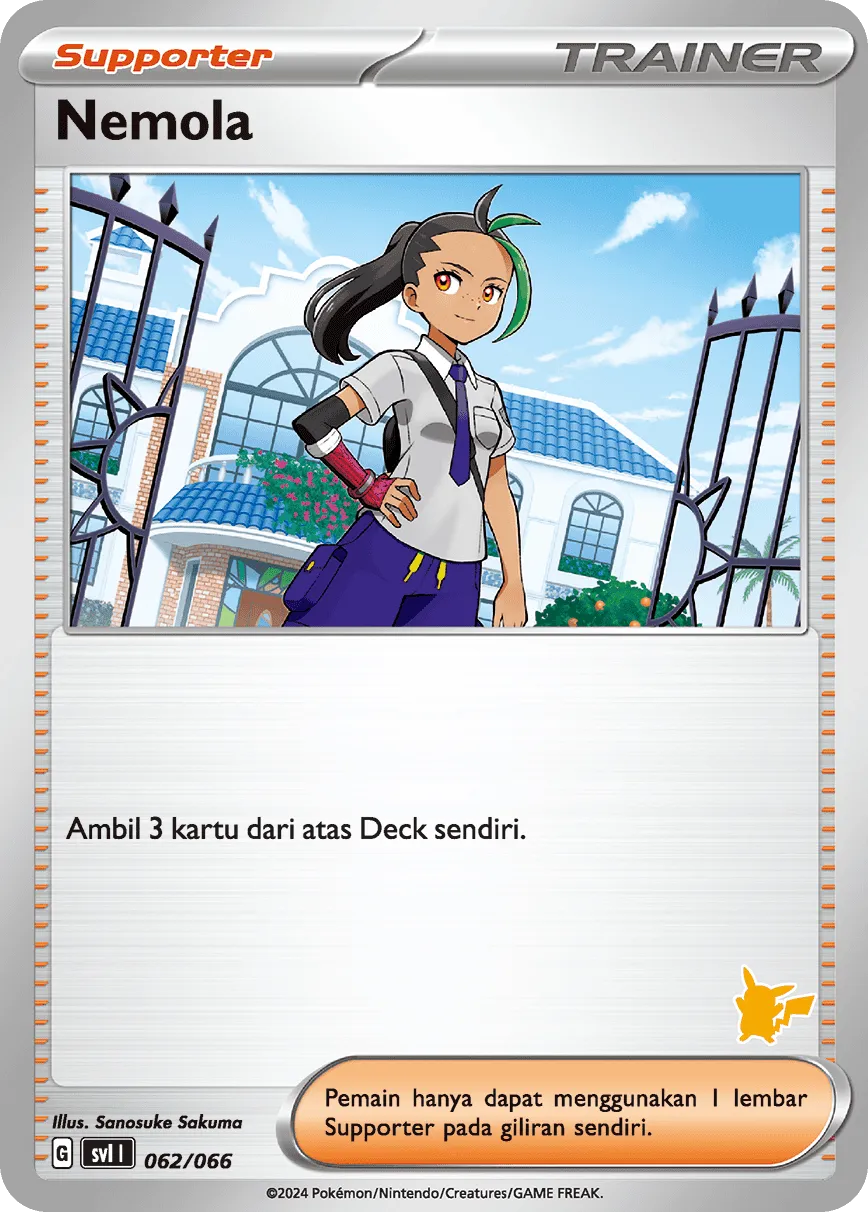 Nemona 062/66 — Trainers Camp (Indonesian Pokémon TCG card)