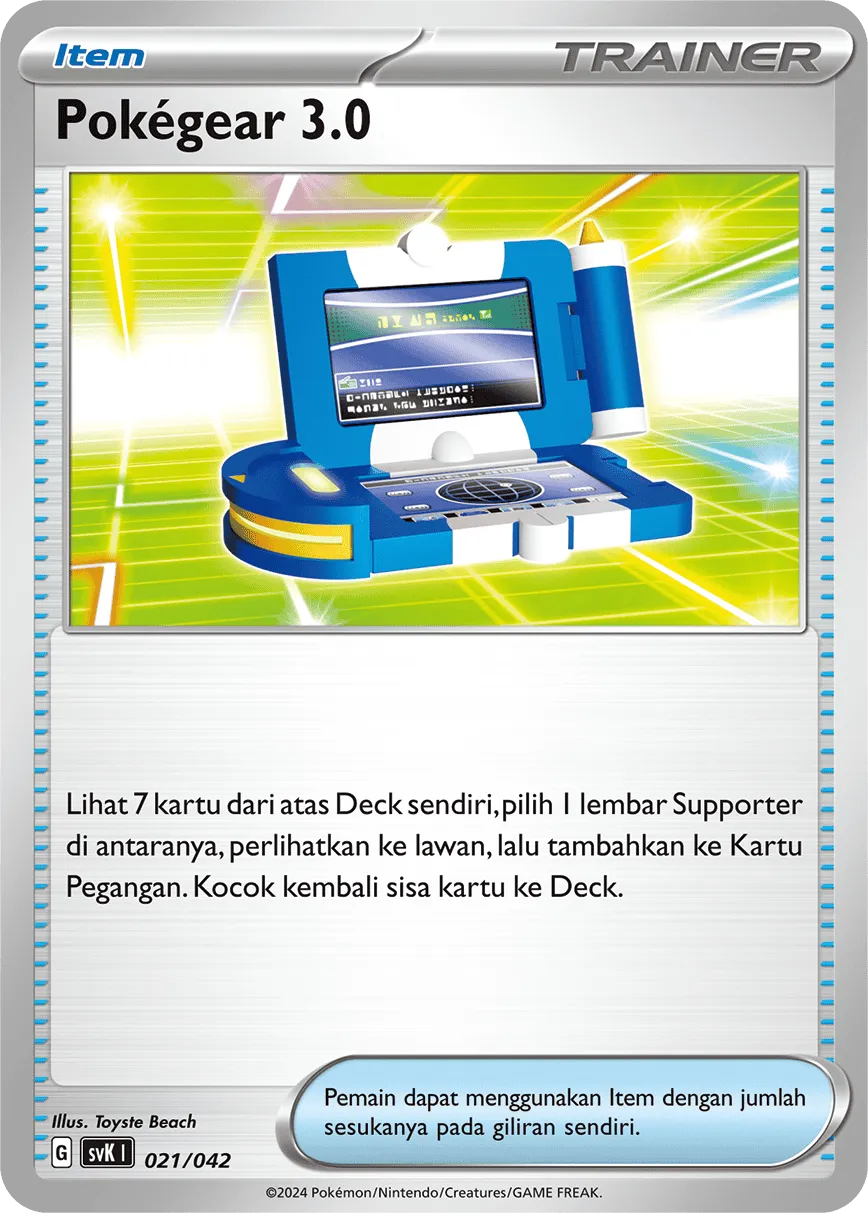 Pokégear 3.0 021 — Stellar Guidance Deck Build Box (Indonesian Pokémon TCG card)