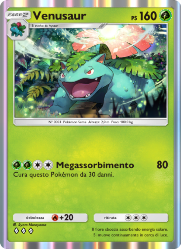 Venusaur 003/286 — Geni Supremi (Italian Pokémon TCG card)