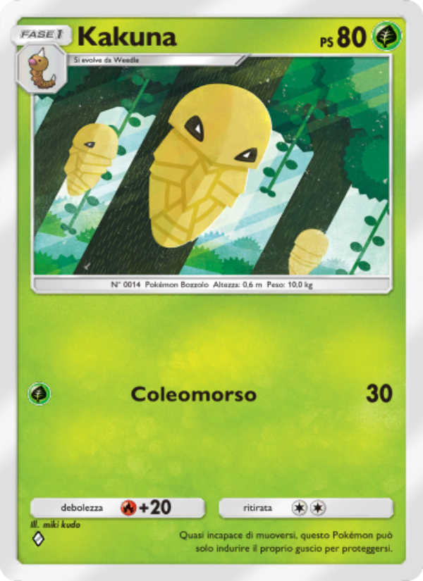 Kakuna 009/286 — Geni Supremi (Italian Pokémon TCG card)
