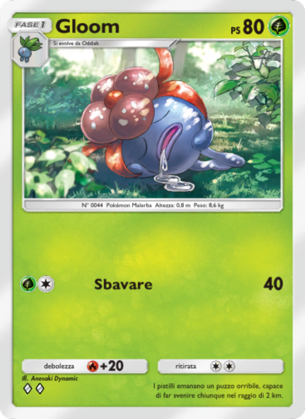 Gloom 012/286 — Geni Supremi (Italian Pokémon TCG card)