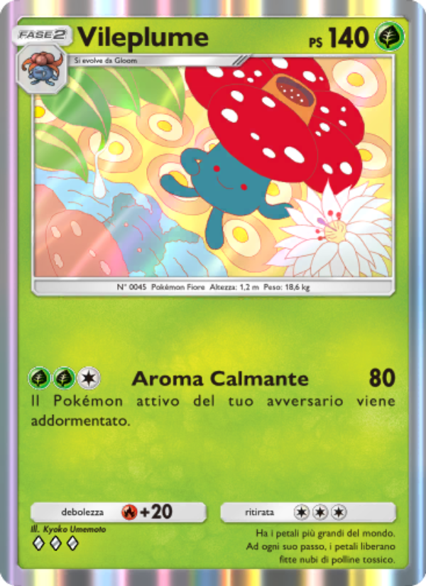 Vileplume 013/286 — Geni Supremi (Italian Pokémon TCG card)