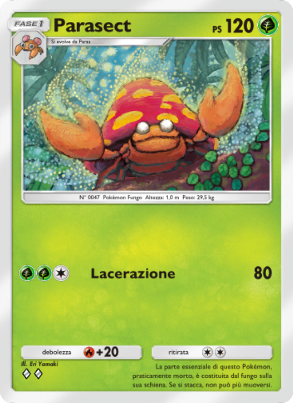 Parasect 015/286 — Geni Supremi (Italian Pokémon TCG card)