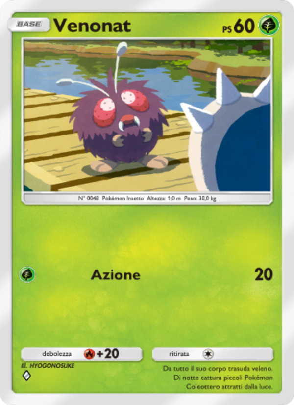 Venonat 016/286 — Geni Supremi (Italian Pokémon TCG card)