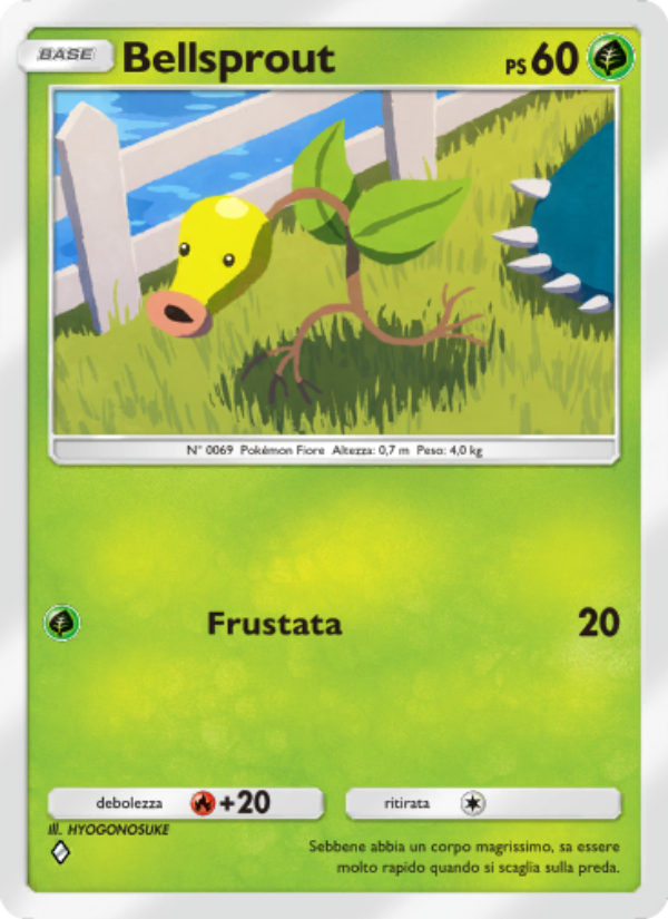 Bellsprout 018/286 — Geni Supremi (Italian Pokémon TCG card)
