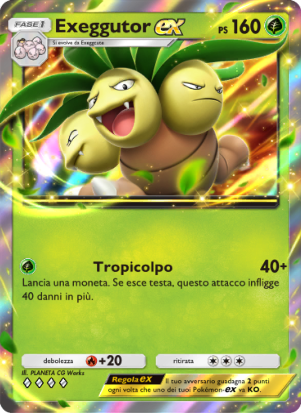 Exeggutor-ex 023/286 — Geni Supremi (Italian Pokémon TCG card)