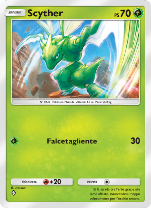Scyther 025/286 — Geni Supremi (Italian Pokémon TCG card)