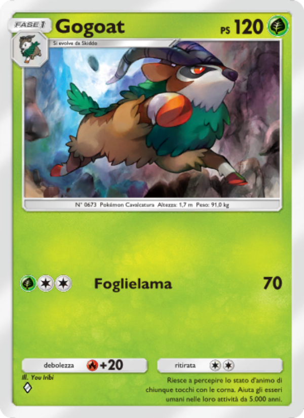Gogoat 032/286 — Geni Supremi (Italian Pokémon TCG card)
