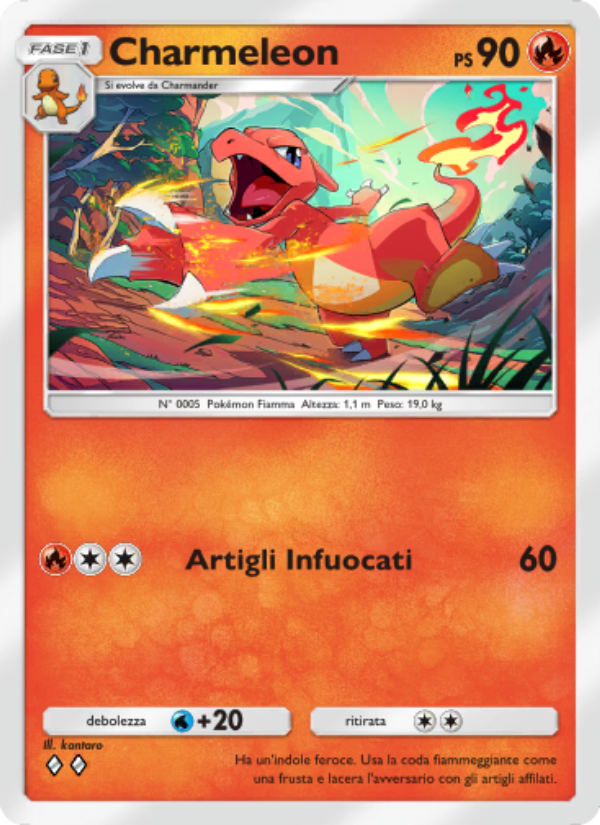 Charmeleon 034/286 — Geni Supremi (Italian Pokémon TCG card)