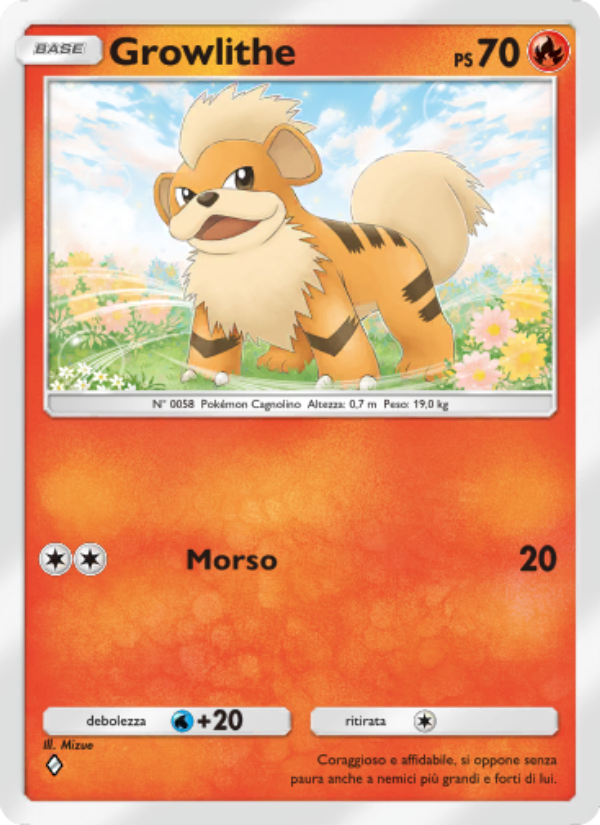 Growlithe 039/286 — Geni Supremi (Italian Pokémon TCG card)