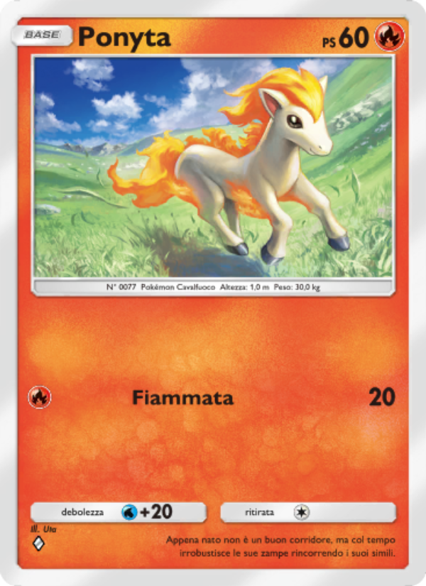 Ponyta 042/286 — Geni Supremi (Italian Pokémon TCG card)