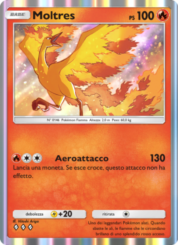 Moltres 046/286 — Geni Supremi (Italian Pokémon TCG card)