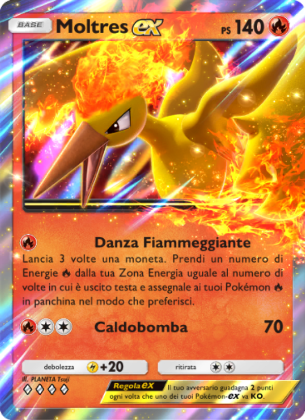 Moltres-ex 047/286 — Geni Supremi (Italian Pokémon TCG card)