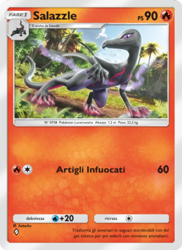 Salazzle 050/286 — Geni Supremi (Italian Pokémon TCG card)