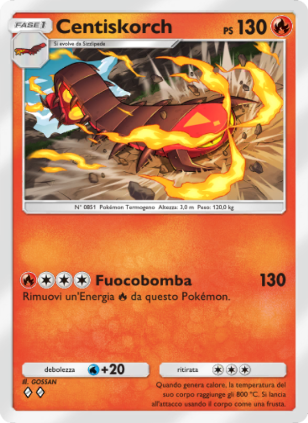 Centiskorch 052/286 — Geni Supremi (Italian Pokémon TCG card)