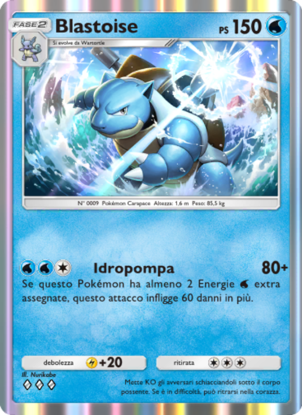 Blastoise 055/286 — Geni Supremi (Italian Pokémon TCG card)