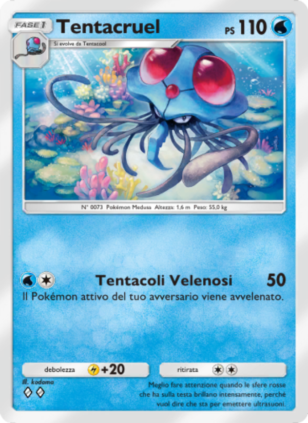 Tentacruel 063/286 — Geni Supremi (Italian Pokémon TCG card)