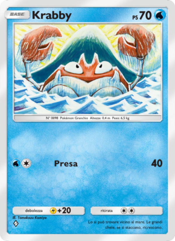 Krabby 068/286 — Geni Supremi (Italian Pokémon TCG card)