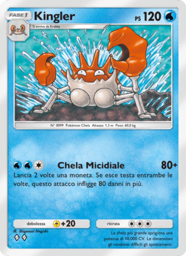 Kingler 069/286 — Geni Supremi (Italian Pokémon TCG card)
