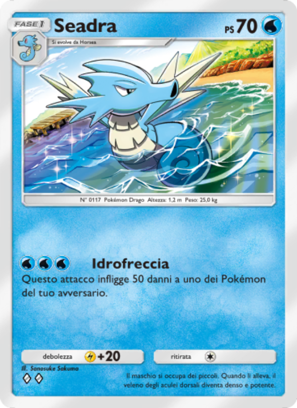 Seadra 071/286 — Geni Supremi (Italian Pokémon TCG card)