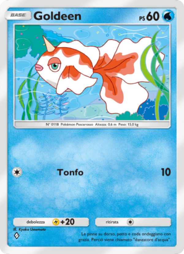 Goldeen 072/286 — Geni Supremi (Italian Pokémon TCG card)