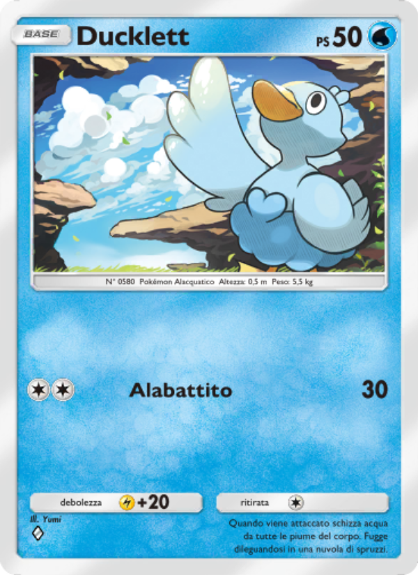 Ducklett 085/286 — Geni Supremi (Italian Pokémon TCG card)