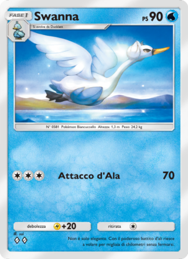 Swanna 086/286 — Geni Supremi (Italian Pokémon TCG card)