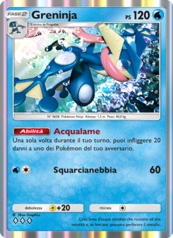 Greninja 089/286 — Geni Supremi (Italian Pokémon TCG card)