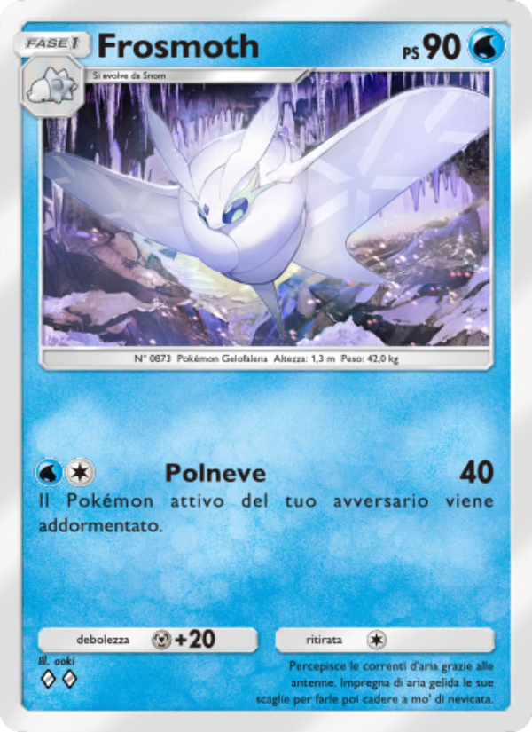 Frosmoth 093/286 — Geni Supremi (Italian Pokémon TCG card)