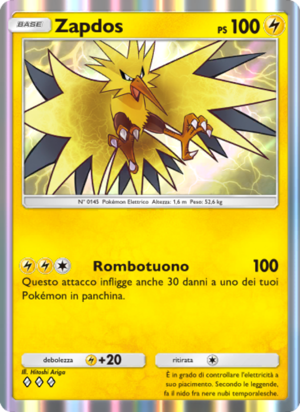 Zapdos 103/286 — Geni Supremi (Italian Pokémon TCG card)