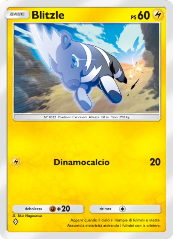 Blitzle 105/286 — Geni Supremi (Italian Pokémon TCG card)