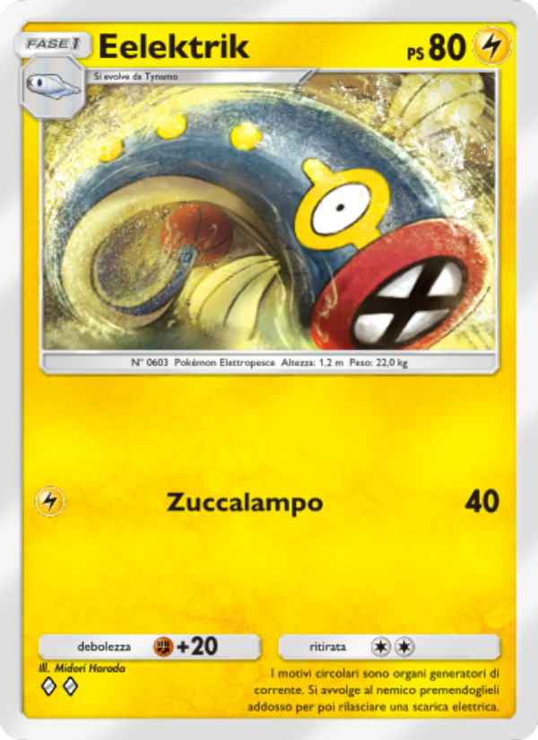 Eelektrik 108/286 — Geni Supremi (Italian Pokémon TCG card)