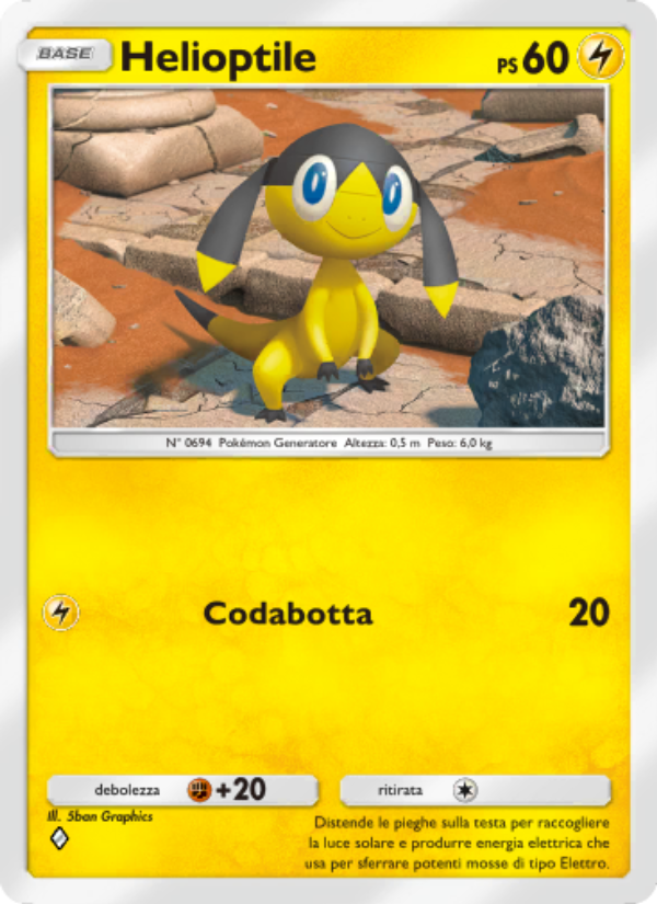 Helioptile 110/286 — Geni Supremi (Italian Pokémon TCG card)