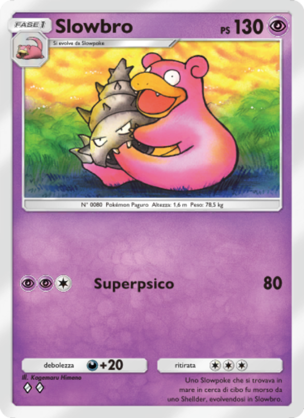 Slowbro 119/286 — Geni Supremi (Italian Pokémon TCG card)