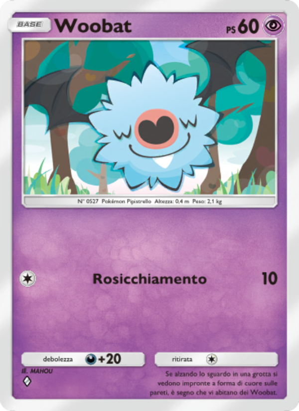 Woobat 133/286 — Geni Supremi (Italian Pokémon TCG card)