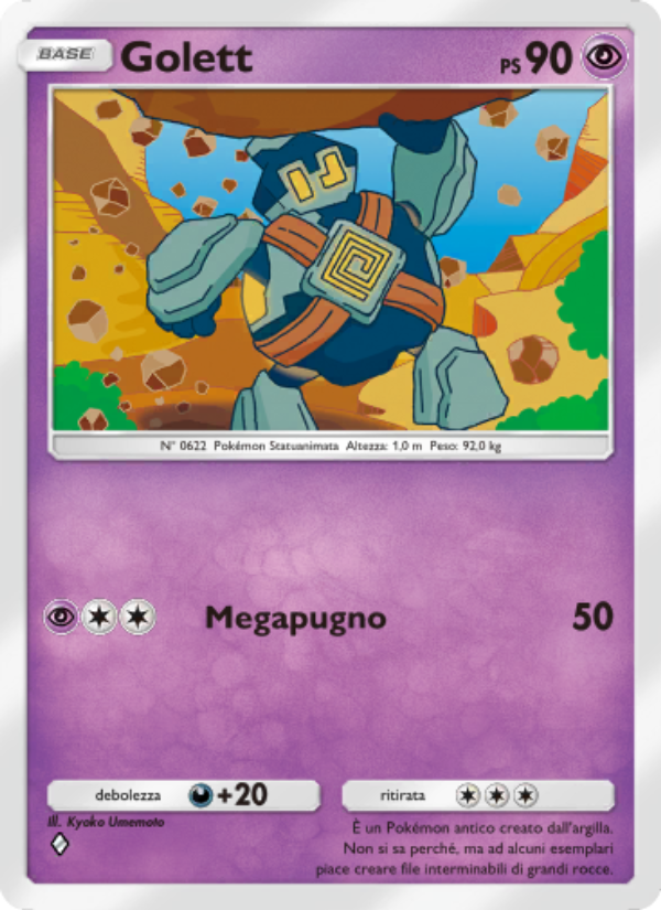Golett 135/286 — Geni Supremi (Italian Pokémon TCG card)