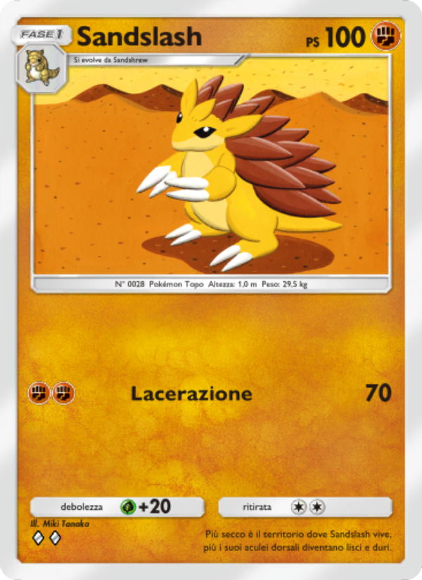 Sandslash 138/286 — Geni Supremi (Italian Pokémon TCG card)