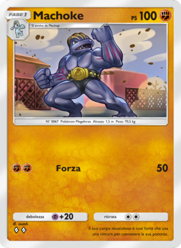 Machoke 144/286 — Geni Supremi (Italian Pokémon TCG card)