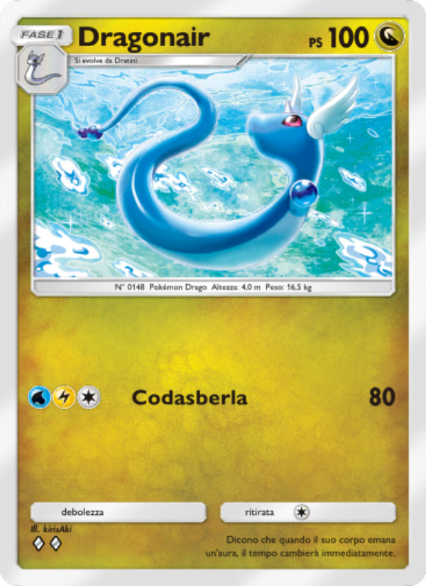 Dragonair 184/286 — Geni Supremi (Italian Pokémon TCG card)