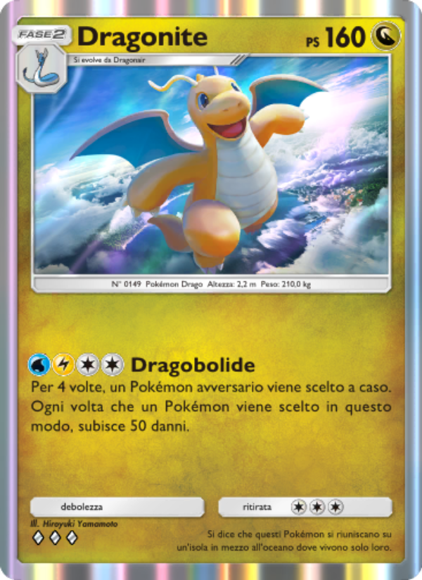 Dragonite 185/286 — Geni Supremi (Italian Pokémon TCG card)