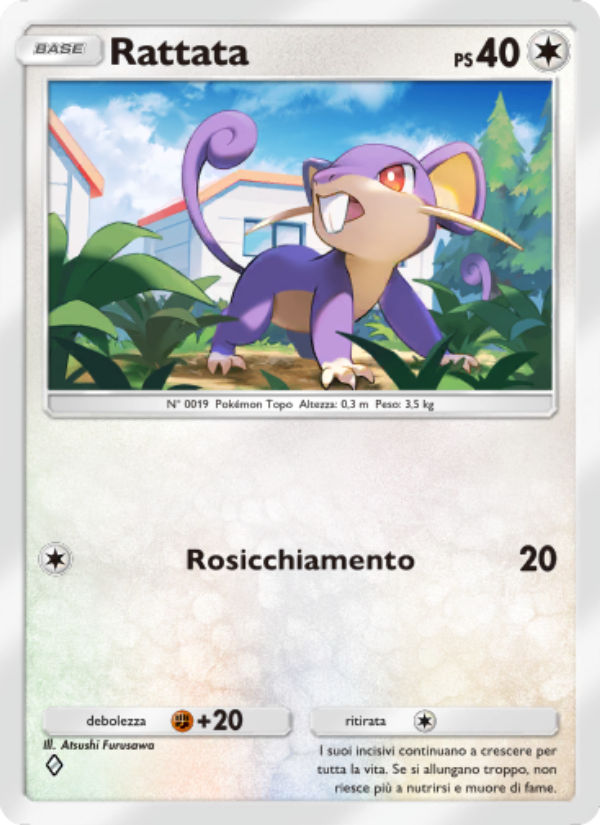 Rattata 189/286 — Geni Supremi (Italian Pokémon TCG card)