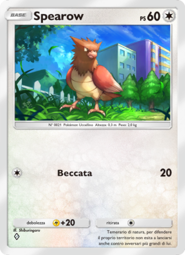 Spearow 191/286 — Geni Supremi (Italian Pokémon TCG card)