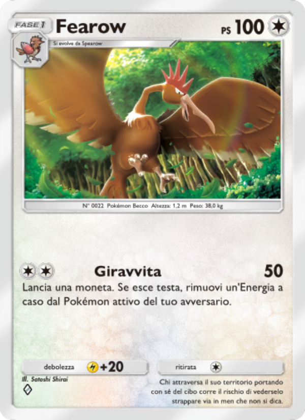 Fearow 192/286 — Geni Supremi (Italian Pokémon TCG card)