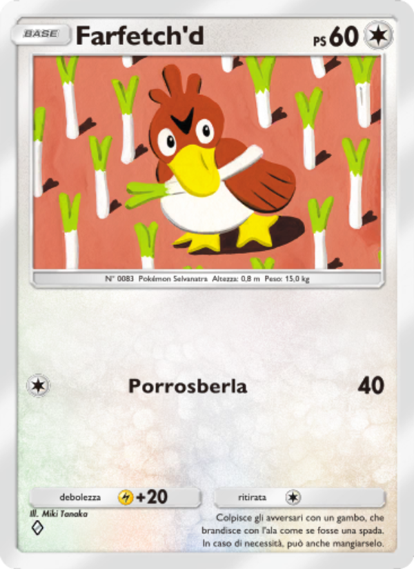 Farfetch'd 198/286 — Geni Supremi (Italian Pokémon TCG card)