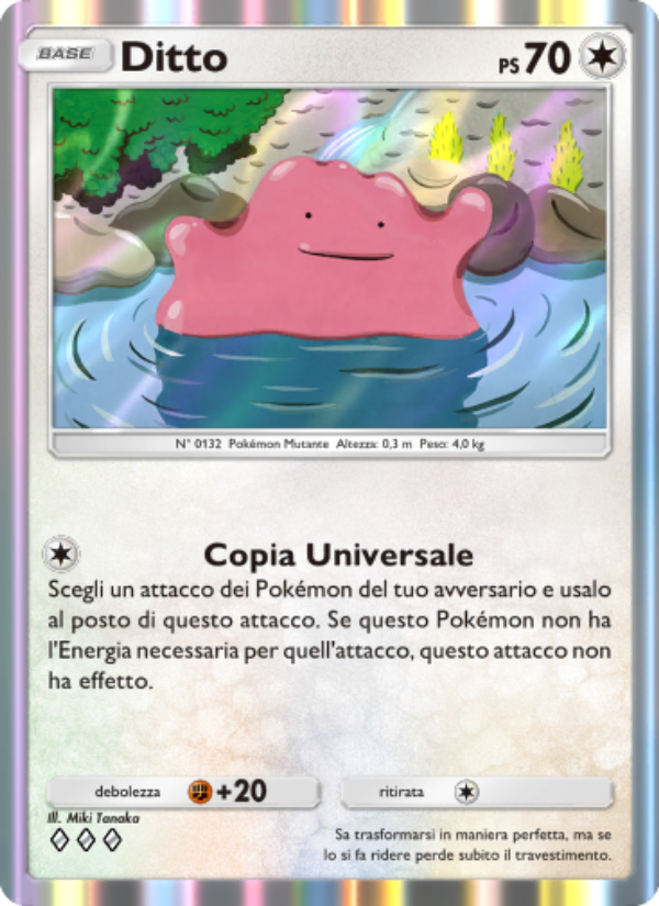 Ditto 205/286 — Geni Supremi (Italian Pokémon TCG card)