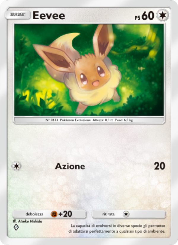 Eevee 206/286 — Geni Supremi (Italian Pokémon TCG card)