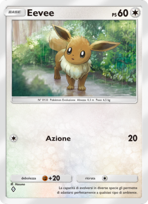 Eevee 207/286 — Geni Supremi (Italian Pokémon TCG card)