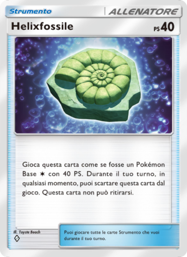 Helixfossile 216/286 — Geni Supremi (Italian Pokémon TCG card)