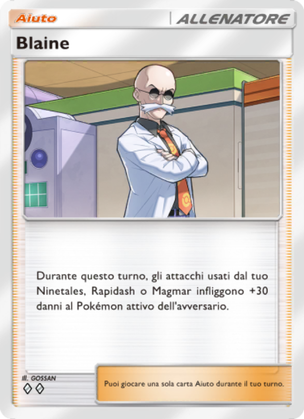 Blaine 221/286 — Geni Supremi (Italian Pokémon TCG card)